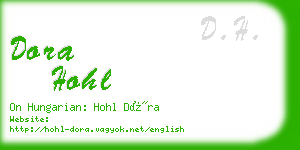 dora hohl business card